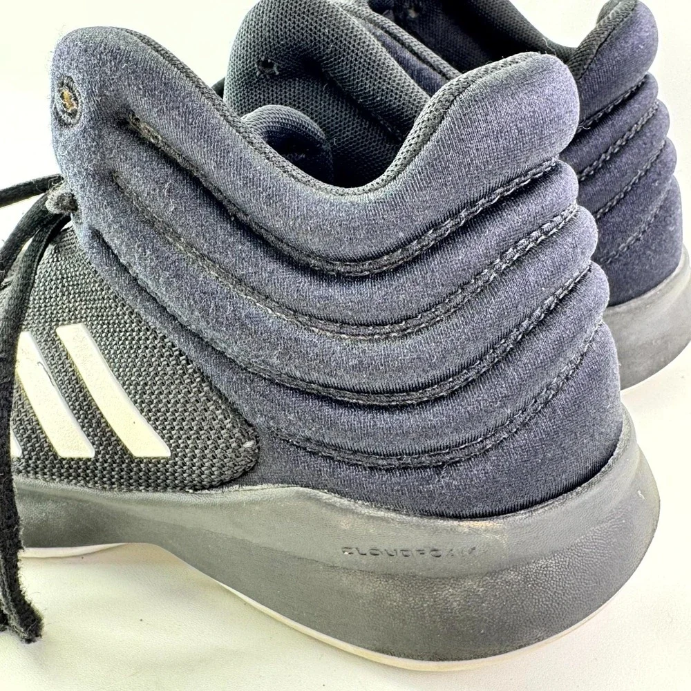 adidas Pro Spark 2018 Basketball Sneakers Men's Size 5.5 Black Cloudfoam Lace Up